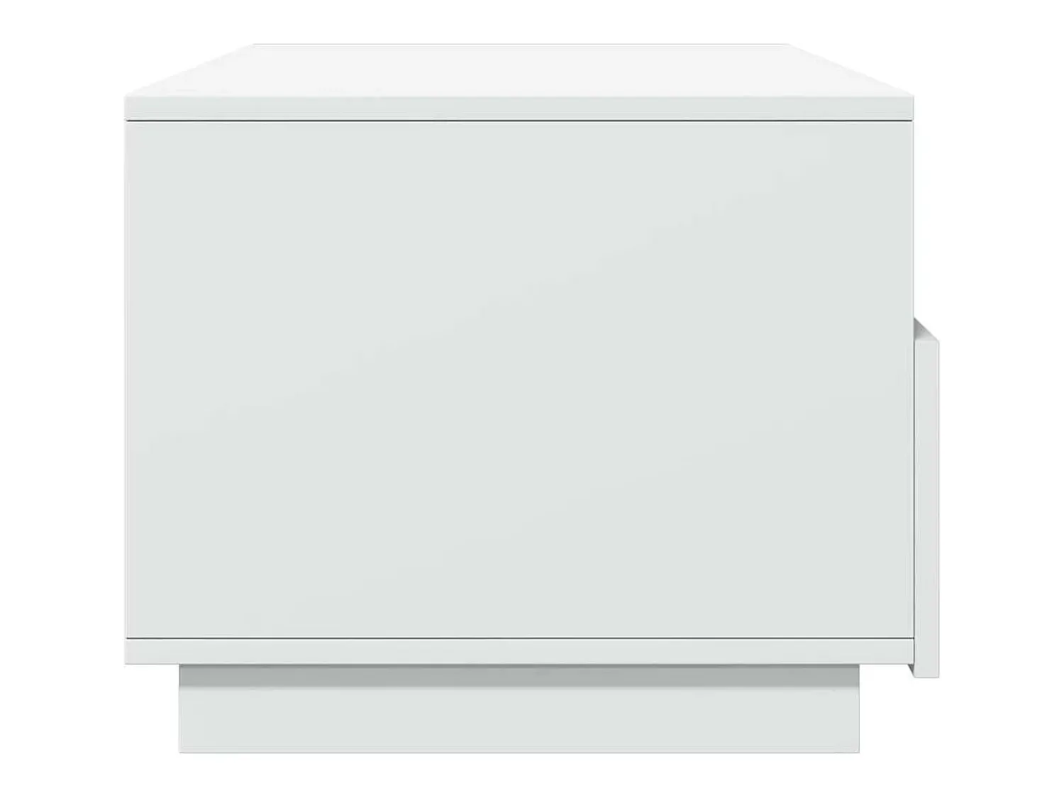 Mesa De Centro* Mesa de centro | Mesa de apoio com luzes LED 90x49x40 cm Branco