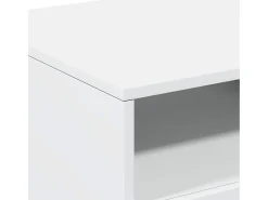 Mesa De Centro* Mesa de centro | Mesa de apoio com luzes LED 90x49x40 cm Branco