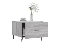 Mesa de centro | Mesa de apoio 50x50x40 cm derivados madeira sonoma cinza Cinzento