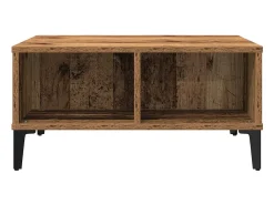 Mesa De Centro* Mesa de centro | Mesa de apoio Madeira antiga 60x60x30 cm Castanho