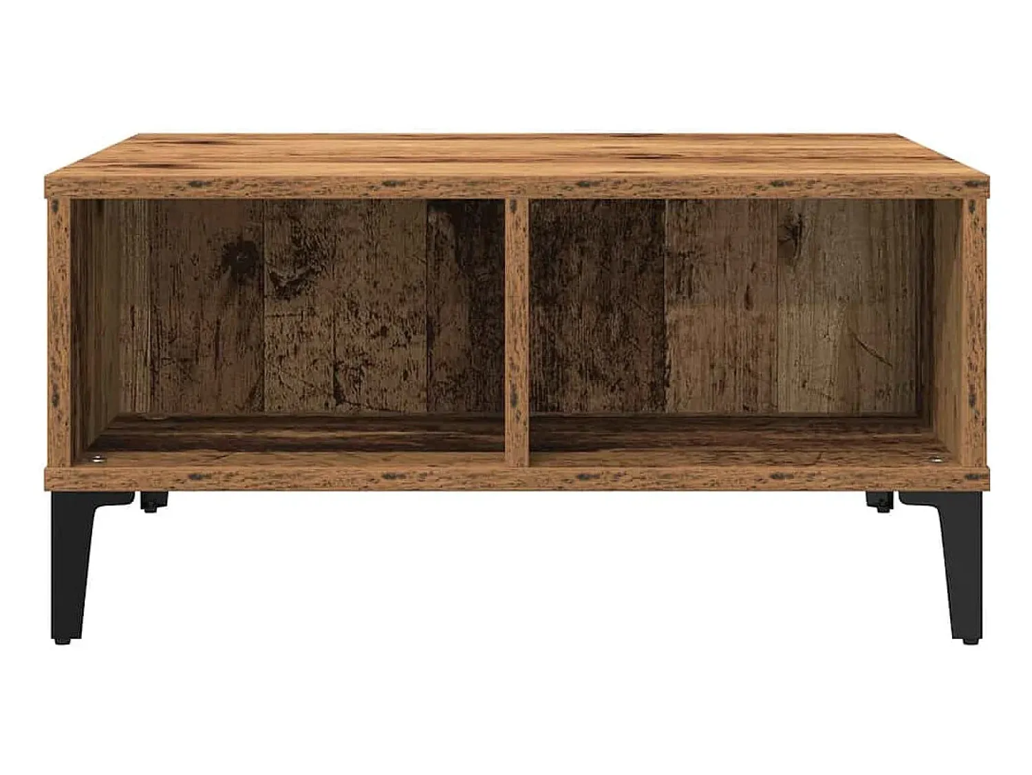 Mesa De Centro* Mesa de centro | Mesa de apoio Madeira antiga 60x60x30 cm Castanho