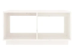 Mesa De Centro* Mesa de centro | Mesa de apoio 80x50x40 cm madeira de pinho maciça Branco