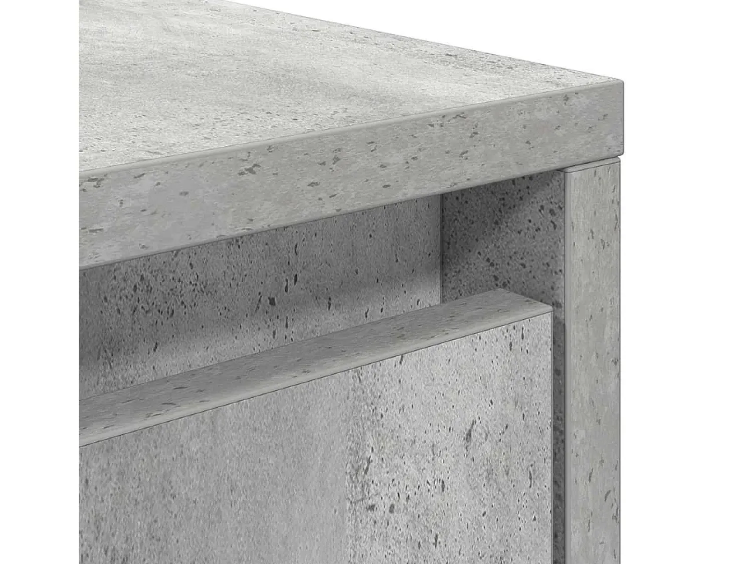 Online Mesa de centro | Mesa de apoio com gavetas 70.5x70x40 cm -cimento Cinzento