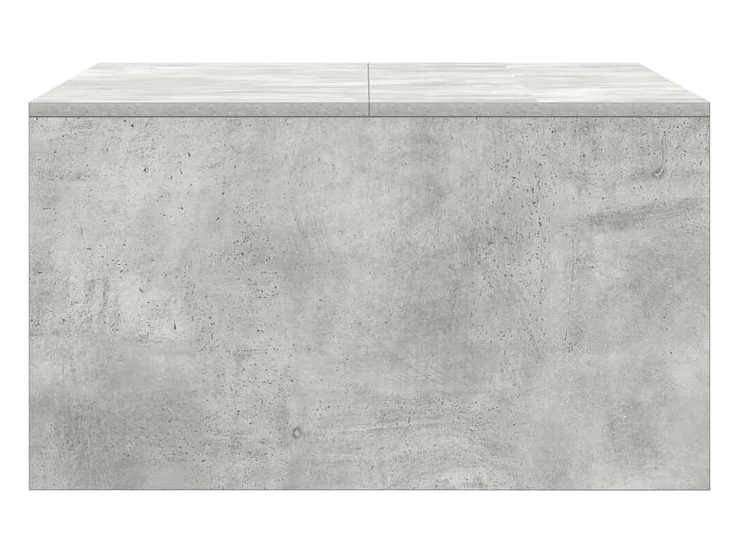 Online Mesa de centro | Mesa de apoio com gavetas 70.5x70x40 cm -cimento Cinzento