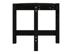 Clearance Mesa de centro | Mesa de apoio Ø 52.5x45 cm madeira de pinho maciça Preto