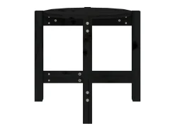 Clearance Mesa de centro | Mesa de apoio Ø 52.5x45 cm madeira de pinho maciça Preto