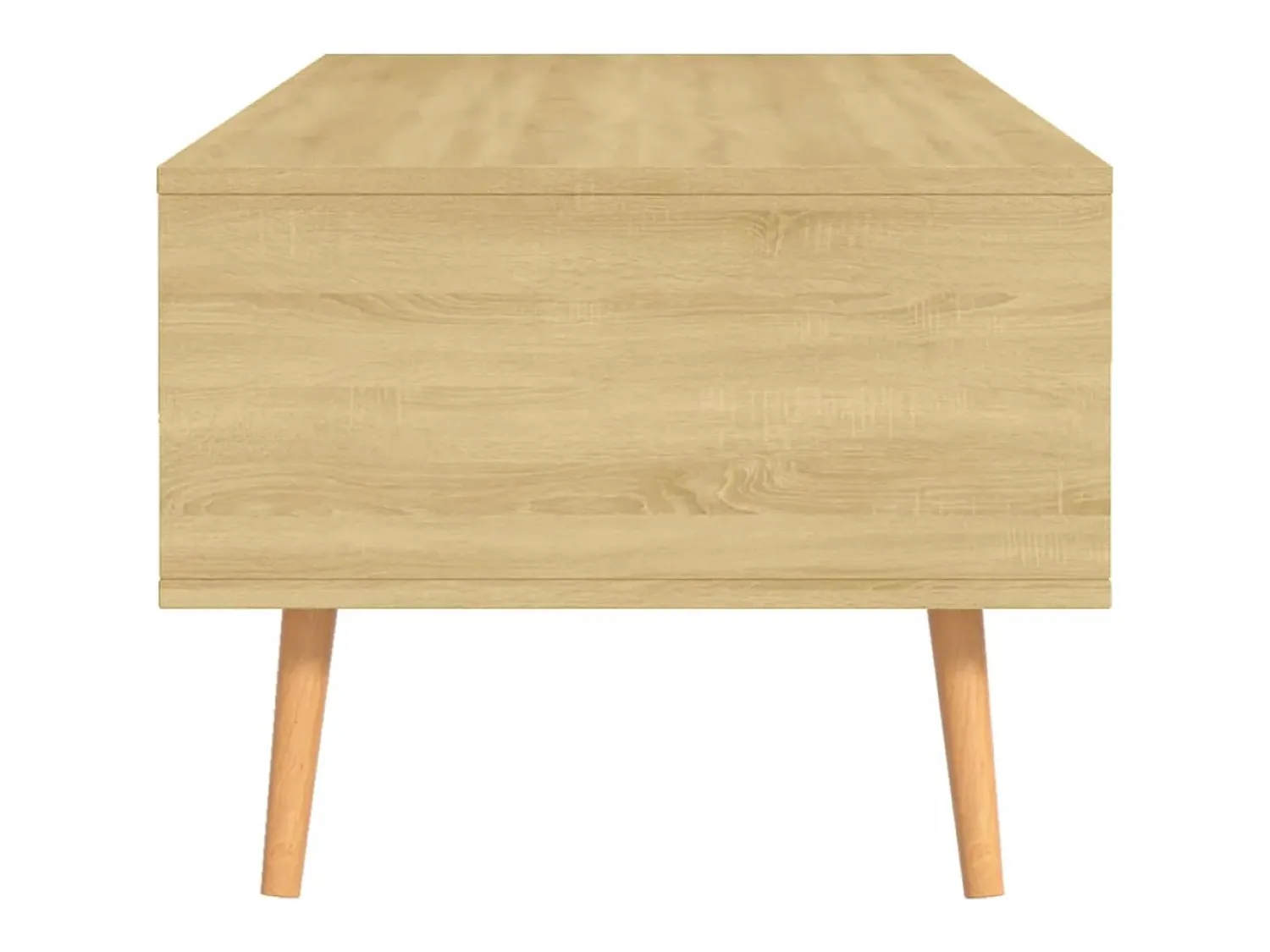 Mesa De Centro| Mesa de centro | Mesa de apoio 100x49.5x43 cm derivados madeira carvalho sonoma Castanho