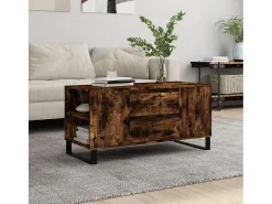Mesa De Centro* Mesa de centro | Mesa de apoio derivados de madeira carvalho fumado Castanho