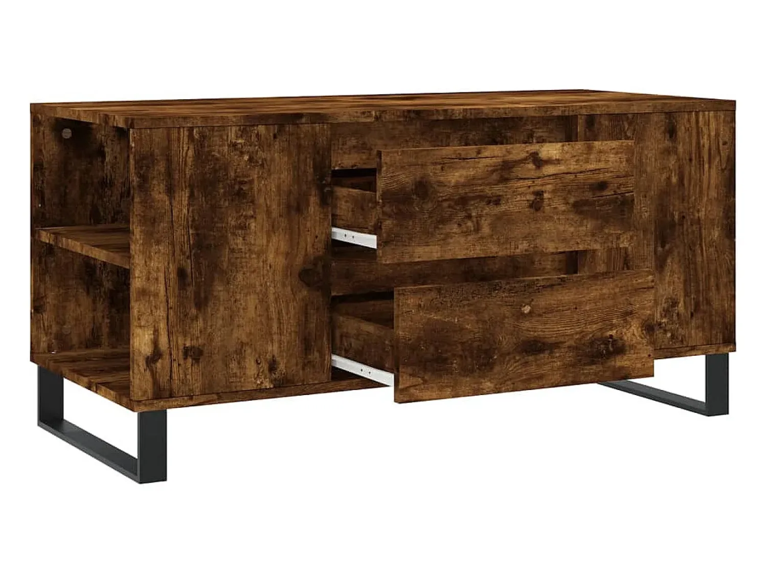 Mesa De Centro* Mesa de centro | Mesa de apoio derivados de madeira carvalho fumado Castanho