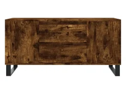 Mesa De Centro* Mesa de centro | Mesa de apoio derivados de madeira carvalho fumado Castanho