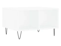 Mesa De Centro* Mesa de centro | Mesa de apoio 60x50x36.5 cm derivados de madeira Branco