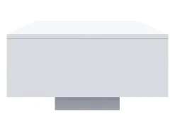 Online Mesa de centro | Mesa de apoio | Mesa de café com luzes LED 85x55x31 cm Branco