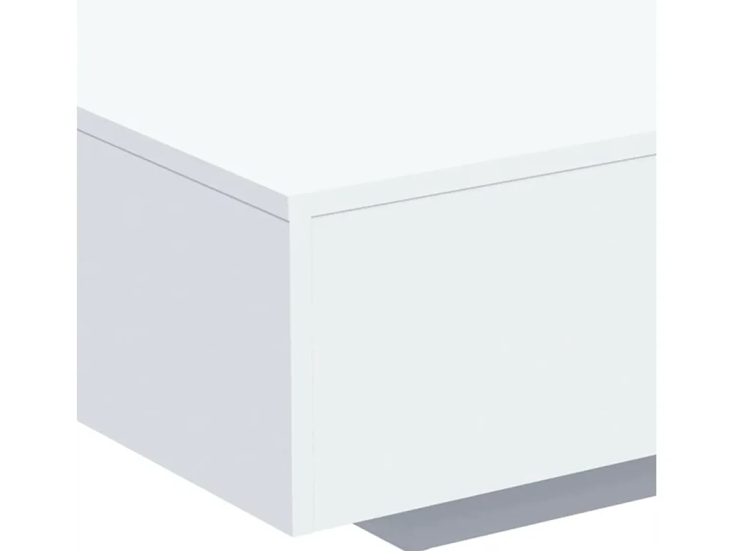 Online Mesa de centro | Mesa de apoio | Mesa de café com luzes LED 85x55x31 cm Branco