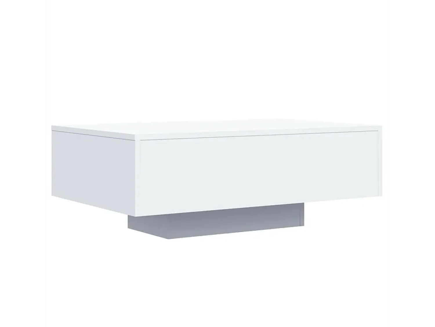 Online Mesa de centro | Mesa de apoio | Mesa de café com luzes LED 85x55x31 cm Branco
