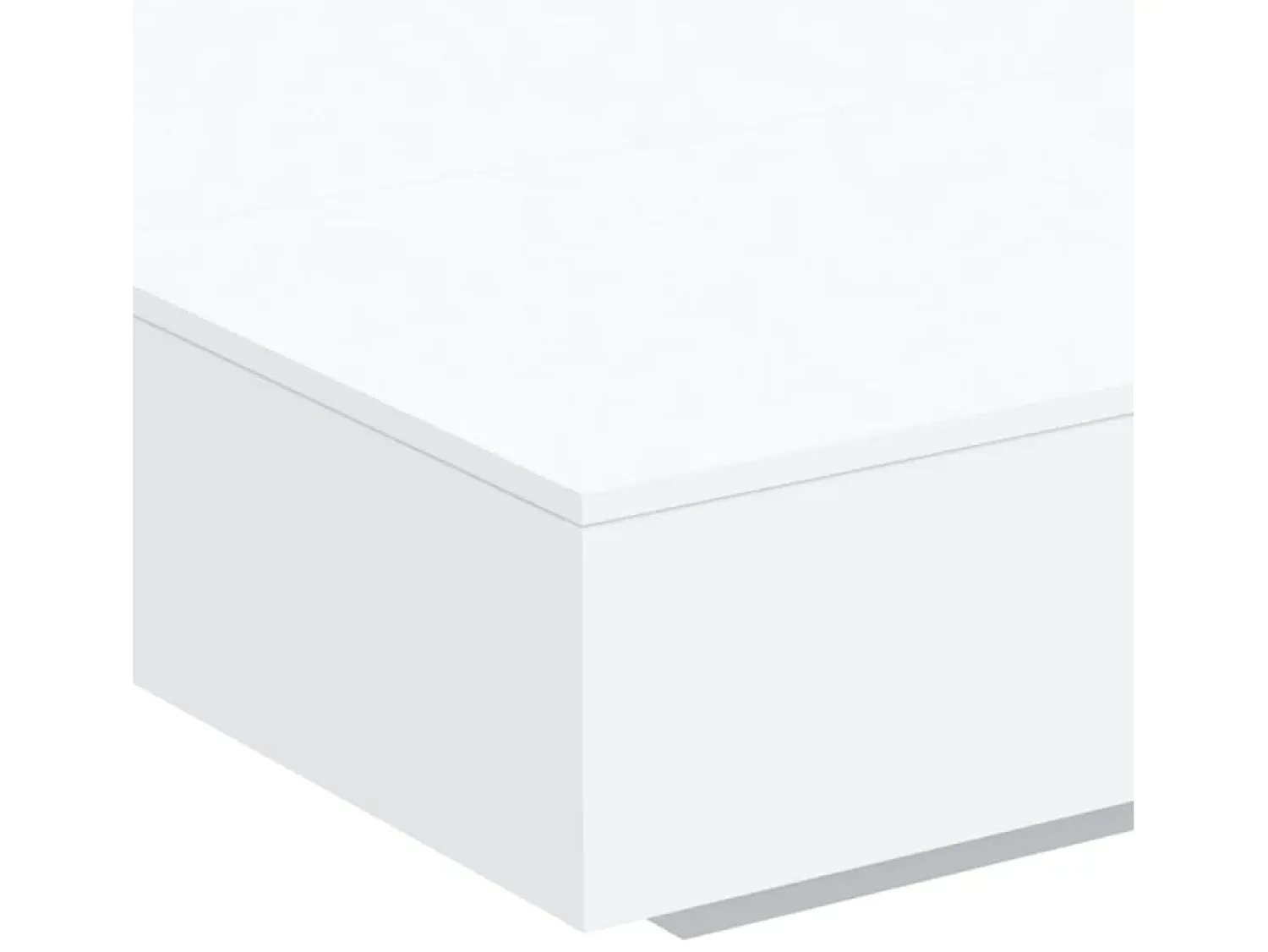 Mesa De Centro| Mesa de centro | Mesa de apoio com luzes LED 100x100x31 cm Branco
