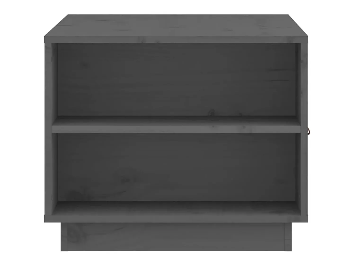 Outlet Mesa de centro | Mesa de apoio 100x50x41 cm madeira de pinho maciça cinza Cinzento