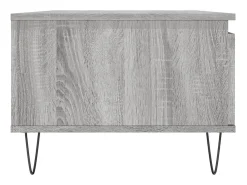 Mesa De Centro* Mesa de centro | Mesa de apoio 90x50x36.5 cm derivados madeira sonoma Cinzento