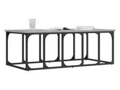 Mesa De Centro* Mesa de centro | Mesa de apoio 100x50x35.5 cm derivados madeira sonoma Cinzento