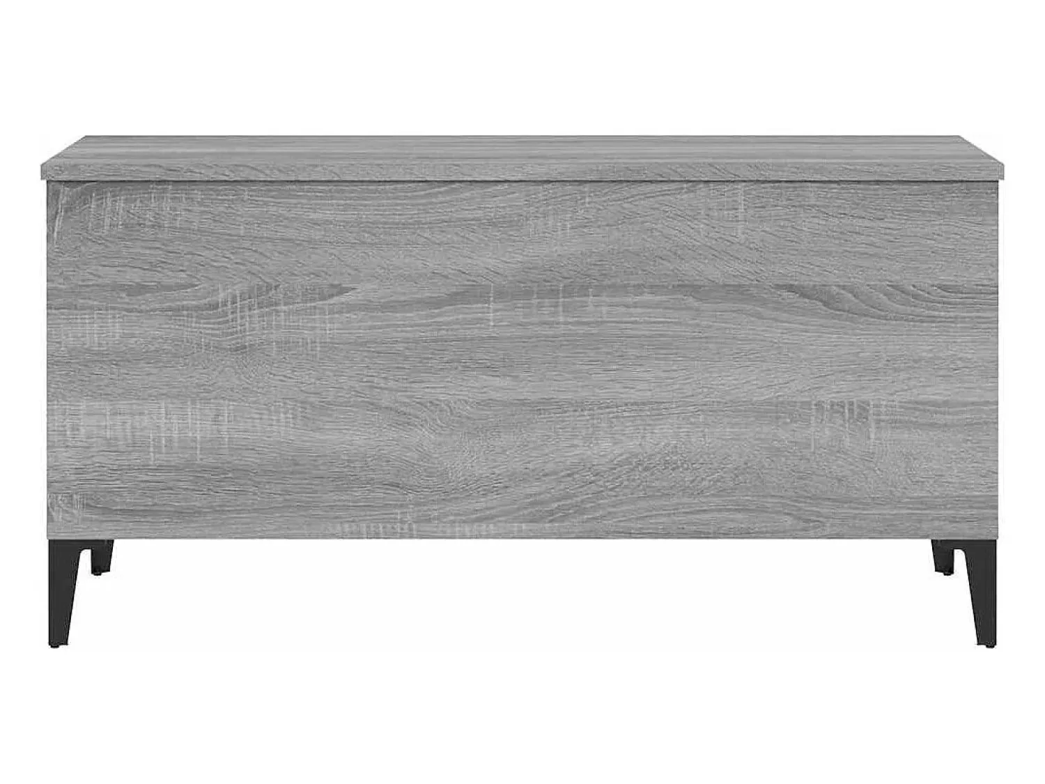 Mesa De Centro| Mesa de centro | Mesa de apoio 90x44.5x45 cm derivados de madeira cinza sonoma Cinzento