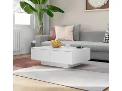 Mesa De Centro* Mesa de centro | Mesa de apoio 90x60x31 cm contraplacado Branco