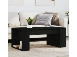 Mesa De Centro* Mesa de centro | Mesa de apoio 102x55x42 cm derivados de madeira Preto