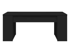 Mesa De Centro* Mesa de centro | Mesa de apoio 102x55x42 cm derivados de madeira Preto