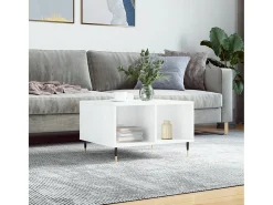 Mesa de centro | Mesa de apoio 60x50x36.5 cm derivados madeira brilhante^ Mesa De Centro