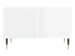 Mesa de centro | Mesa de apoio 60x50x36.5 cm derivados madeira brilhante^ Mesa De Centro