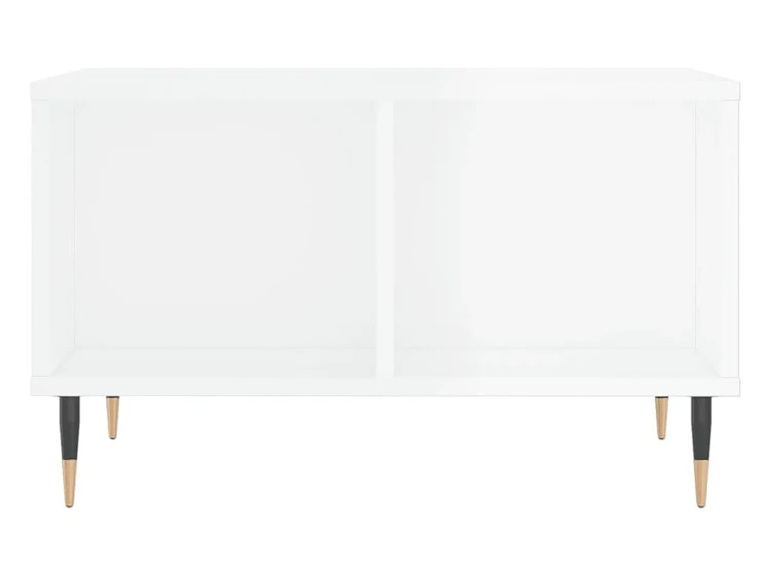 Mesa de centro | Mesa de apoio 60x50x36.5 cm derivados madeira brilhante^ Mesa De Centro