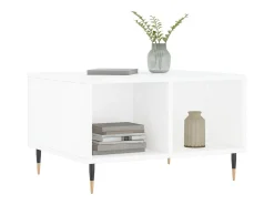 Mesa de centro | Mesa de apoio 60x50x36.5 cm derivados madeira brilhante^ Mesa De Centro