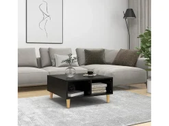 Clearance Mesa de centro | Mesa de apoio 60x60x30 cm contraplacado Preto