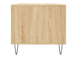 Mesa De Centro* Mesa de centro | Mesa de apoio 90x49x45 cm derivados de madeira carvalho sonoma Castanho