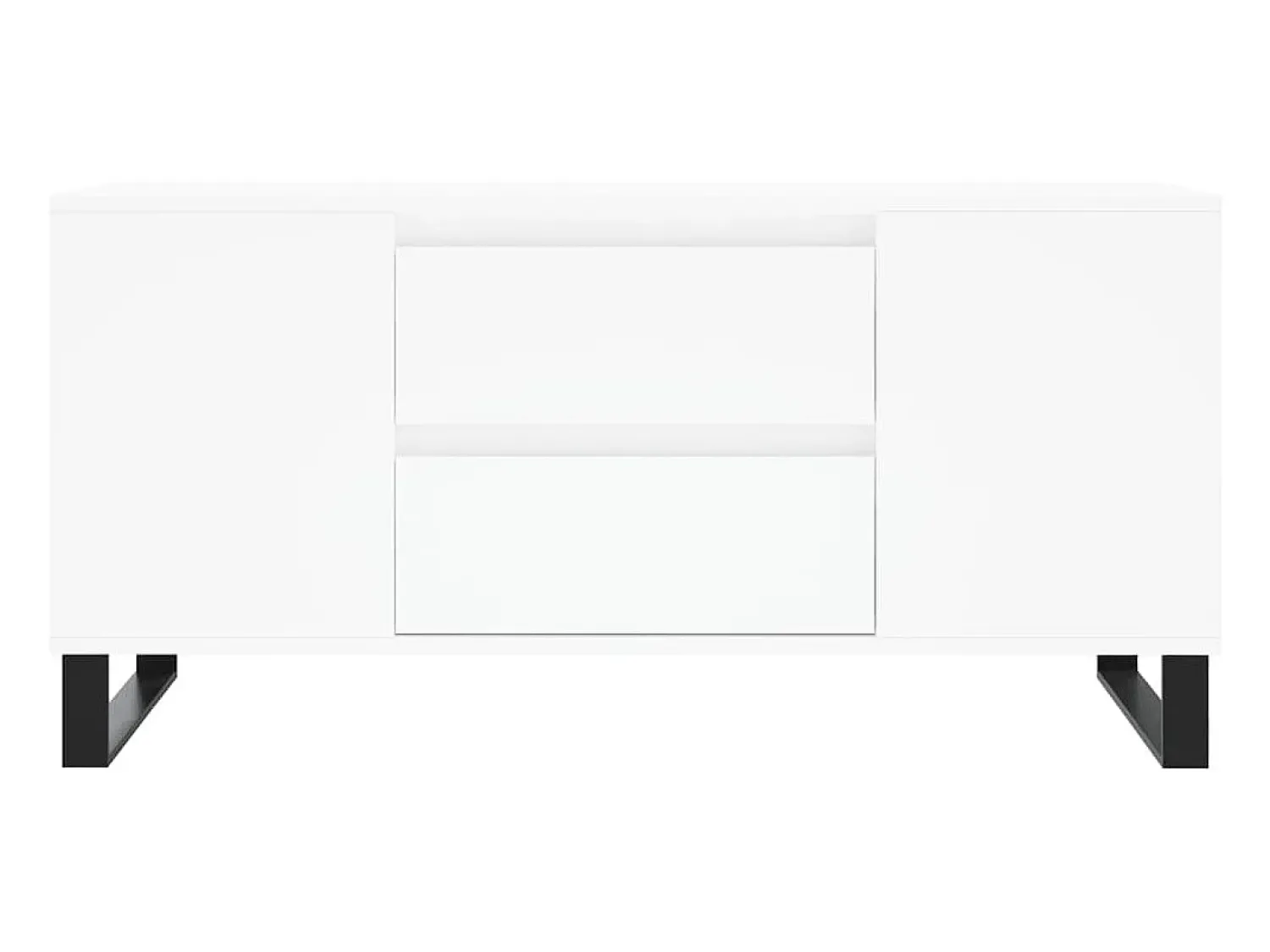 Hot Mesa de centro | Mesa de apoio 102x44.5x50 cm derivados de madeira Branco