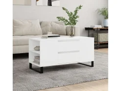 Hot Mesa de centro | Mesa de apoio 102x44.5x50 cm derivados de madeira Branco