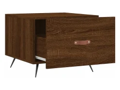 Mesa de centro | Mesa de apoio 50x50x40 cm derivados madeira carvalho^ Mesa De Centro