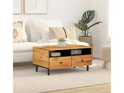 Mesa de centro | Mesa de apoio | Mesa de café 80x54x40 cm madeira de acácia maciça^ Mesa De Centro