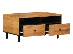 Mesa de centro | Mesa de apoio | Mesa de café 80x54x40 cm madeira de acácia maciça^ Mesa De Centro