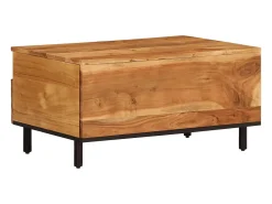 Mesa de centro | Mesa de apoio | Mesa de café 80x54x40 cm madeira de acácia maciça^ Mesa De Centro