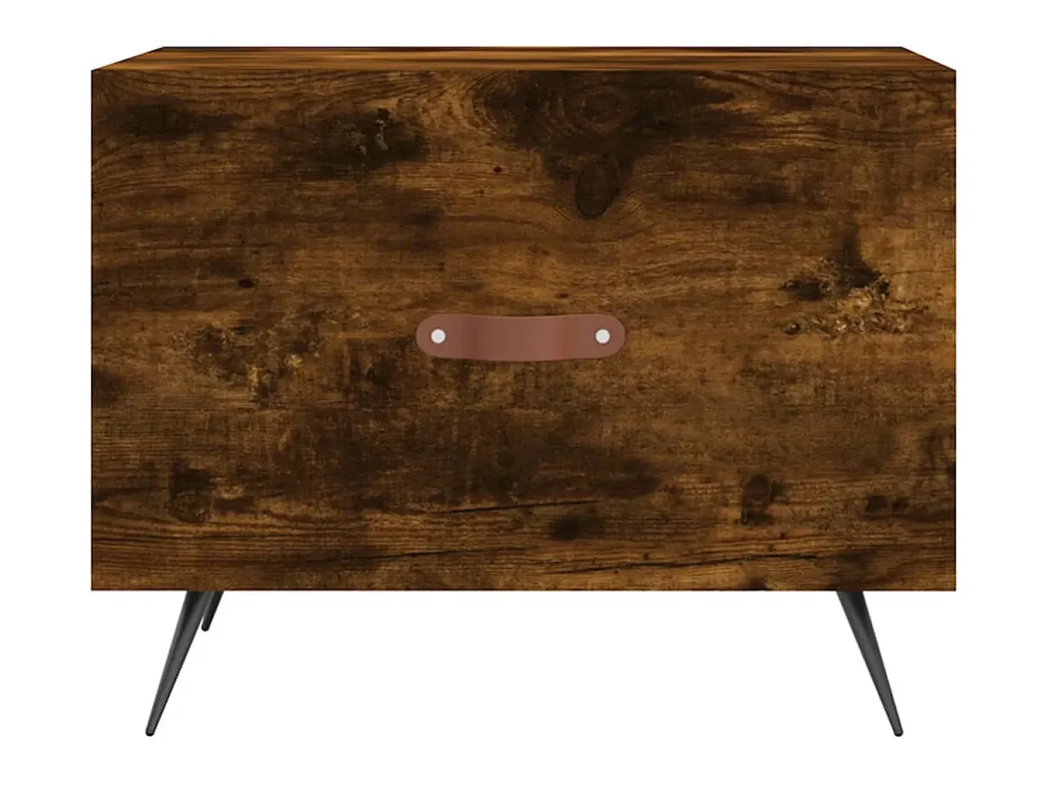Clearance Mesa de centro | Mesa de apoio 50x50x40 cm derivados de madeira carvalho fumado Castanho