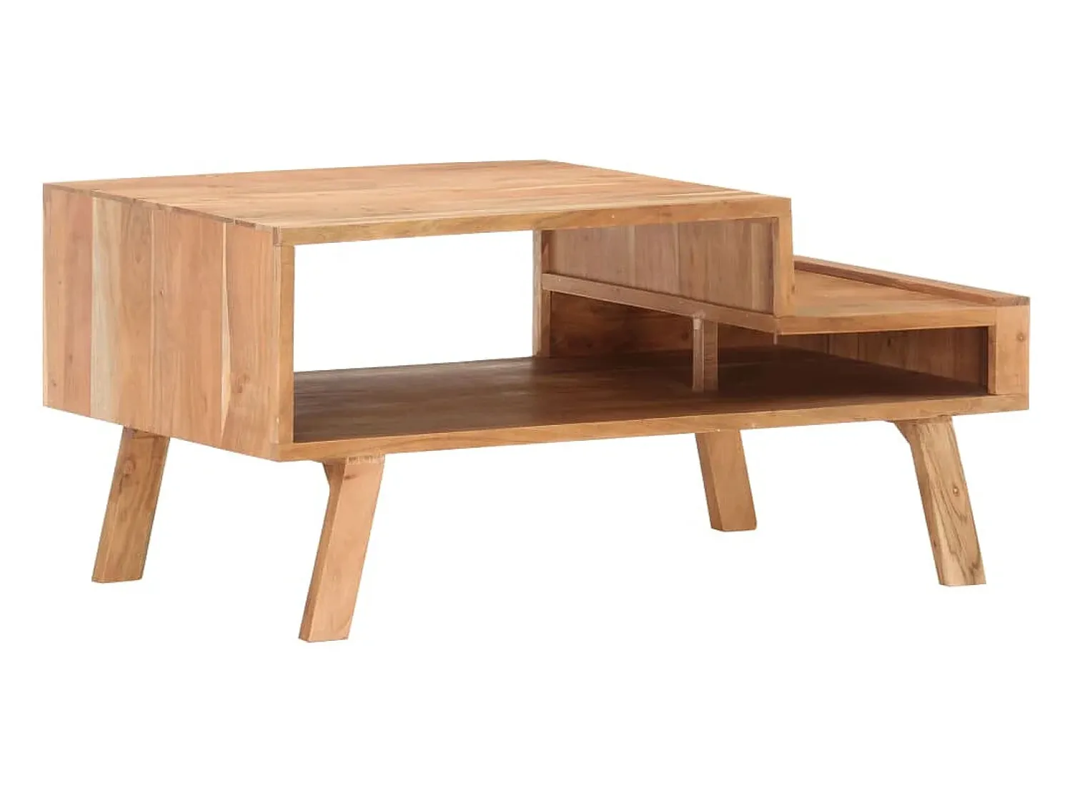 Mesa De Centro* Mesa de centro | Mesa de apoio | Mesa de café 100x50x45 cm madeira de acácia maciça Castanho