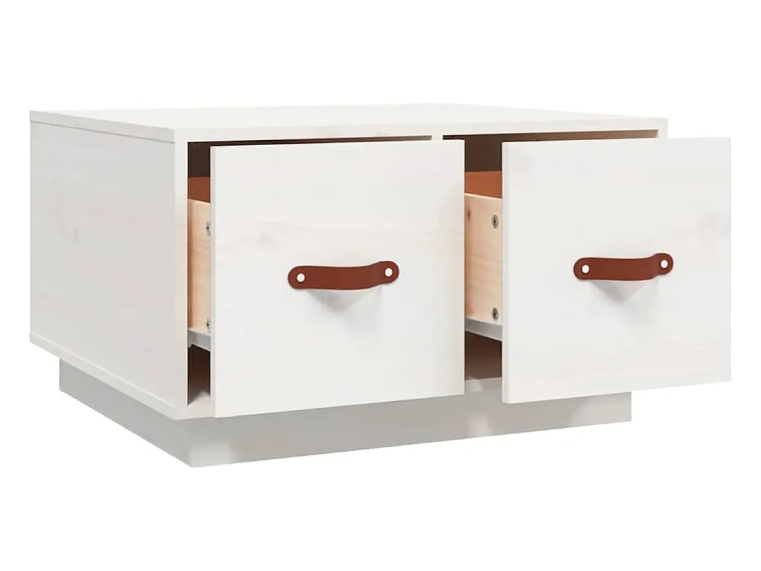 Mesa de centro | Mesa de apoio 60x53x35 cm pinho maciço^ Mesa De Centro