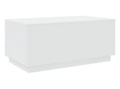 Mesa de centro | Mesa de apoio com luzes LED 90x50x40 cm^ Mesa De Centro
