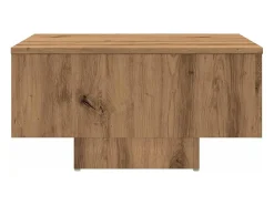 Mesa De Centro| Mesa de centro | Mesa de apoio 60x60x31.5 cm derivados madeira carvalho Castanho