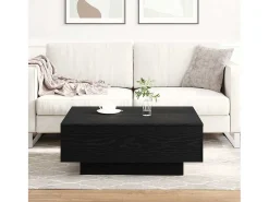 Online Mesa de centro | Mesa de apoio Carvalho 80x80x31 cm Preto