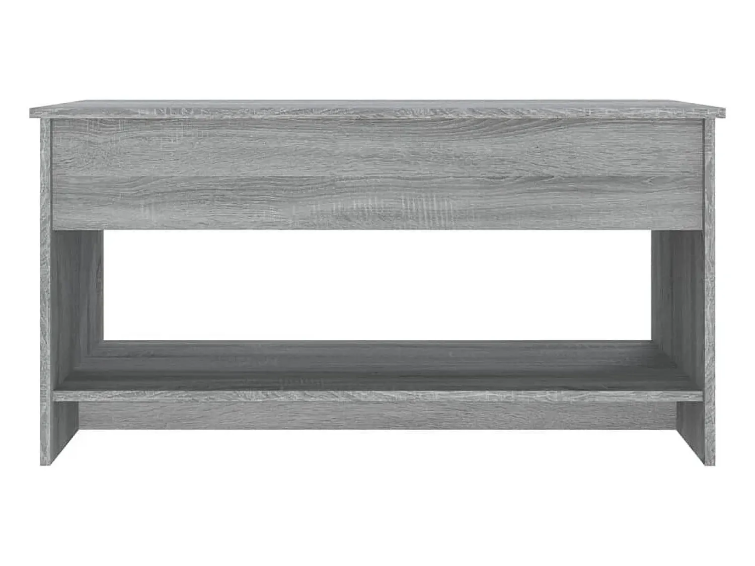 Mesa de centro | Mesa de apoio 102x50x52.5 cm madeira processada sonoma cinza^ Mesa De Centro