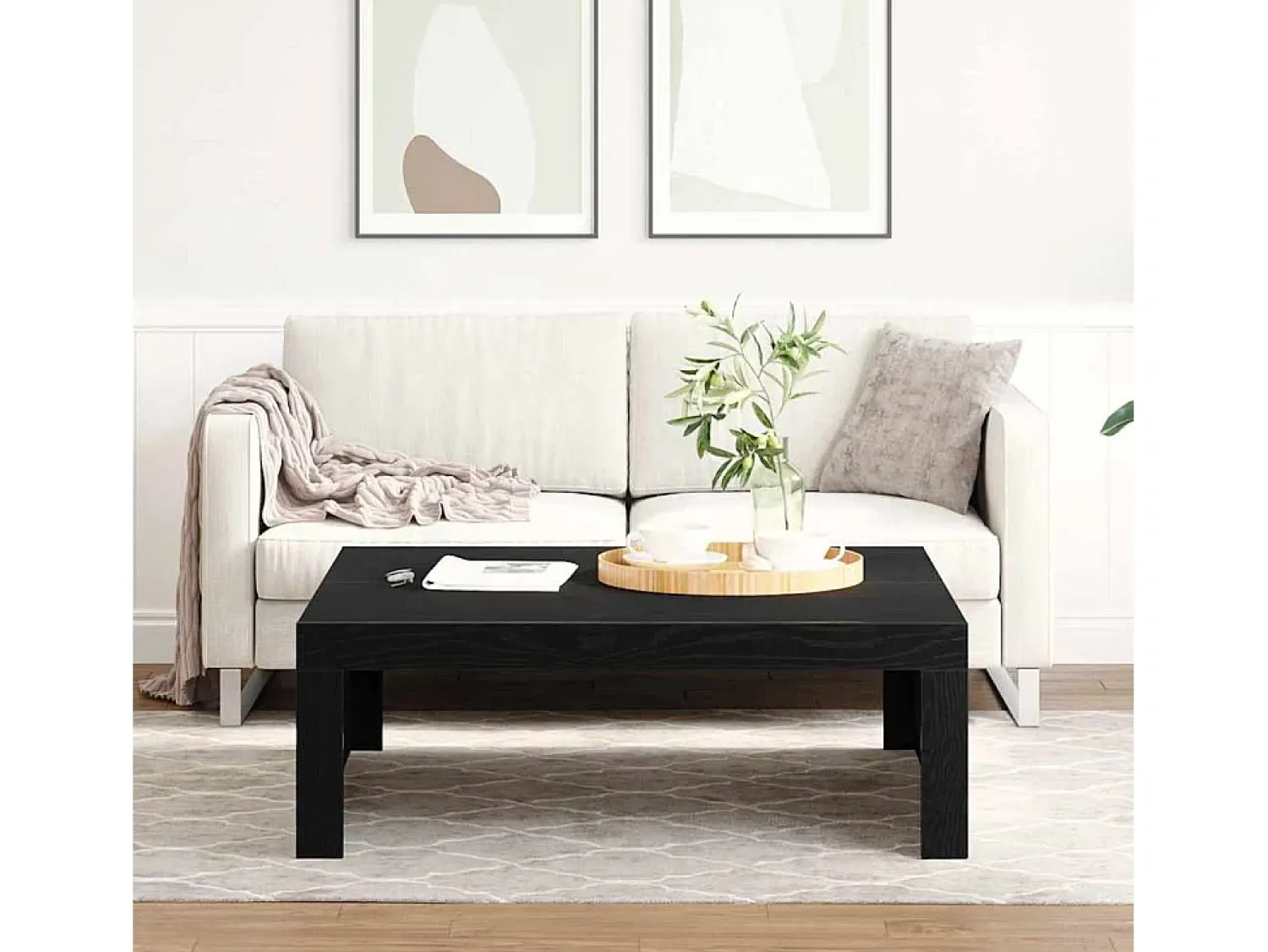 Mesa de centro | Mesa de apoio Carvalho 100x100x35 cm^ Mesa De Centro