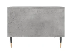 Mesa de centro | Mesa de apoio 60x50x36.5 cm derivados de madeira cinza cimento^ Mesa De Centro