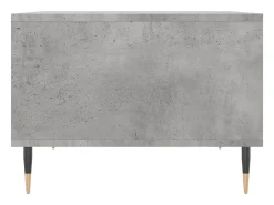 Mesa de centro | Mesa de apoio 60x50x36.5 cm derivados de madeira cinza cimento^ Mesa De Centro