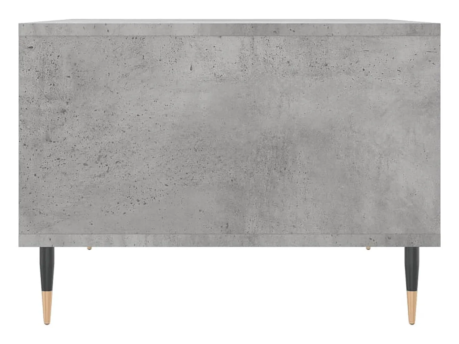 Mesa de centro | Mesa de apoio 60x50x36.5 cm derivados de madeira cinza cimento^ Mesa De Centro