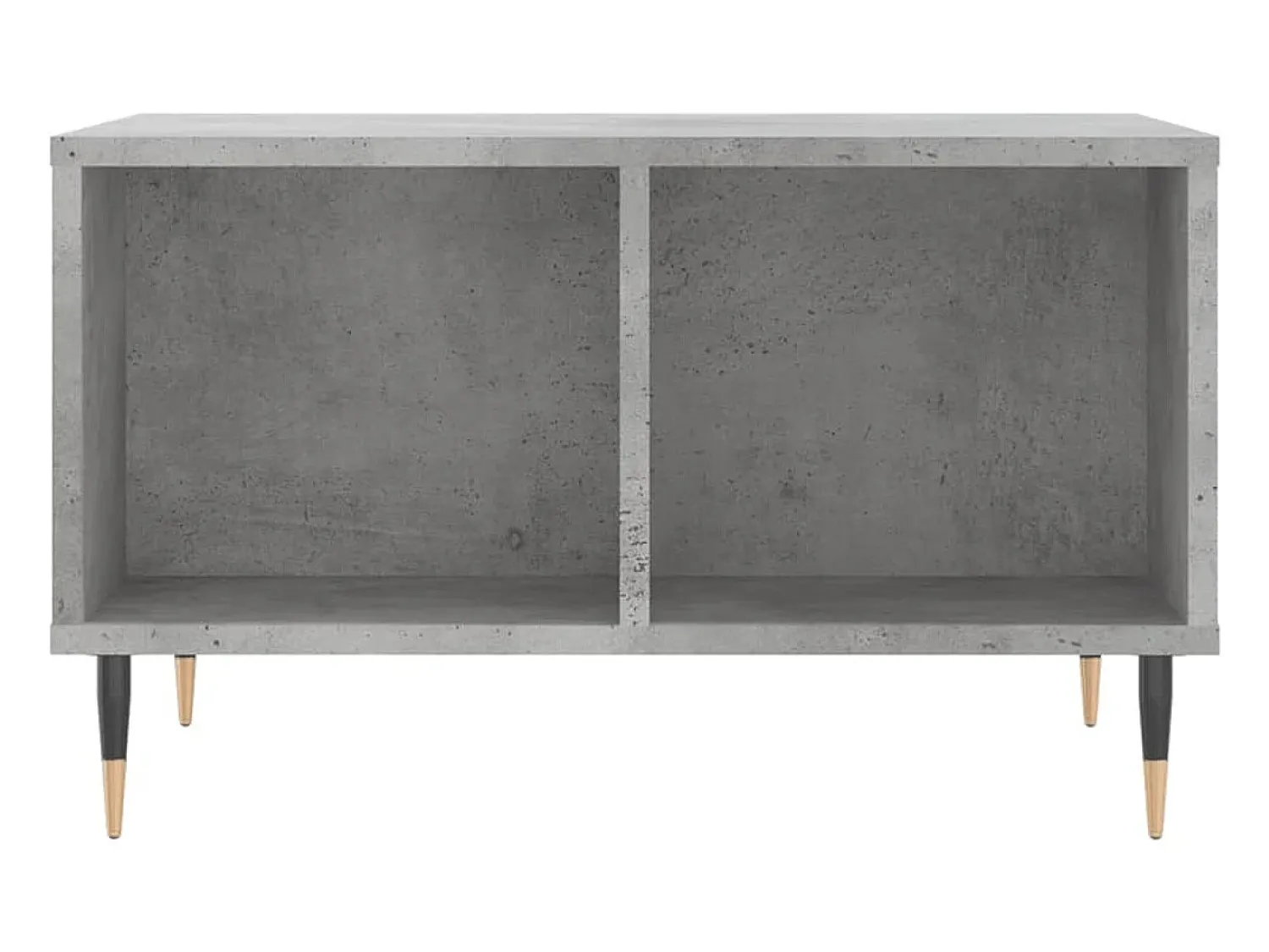 Mesa de centro | Mesa de apoio 60x50x36.5 cm derivados de madeira cinza cimento^ Mesa De Centro